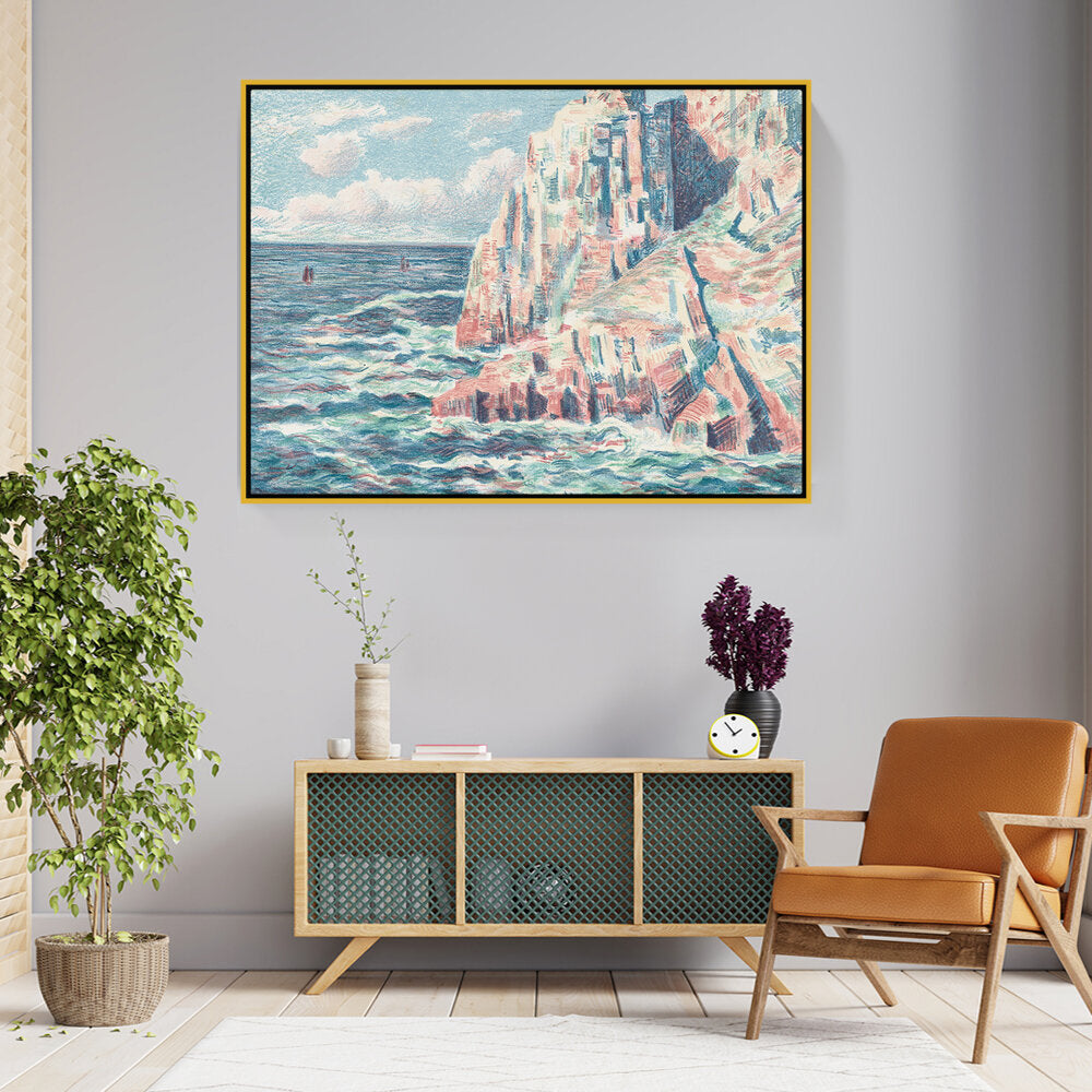 The Sea At Camaret - FLOATING FRAME