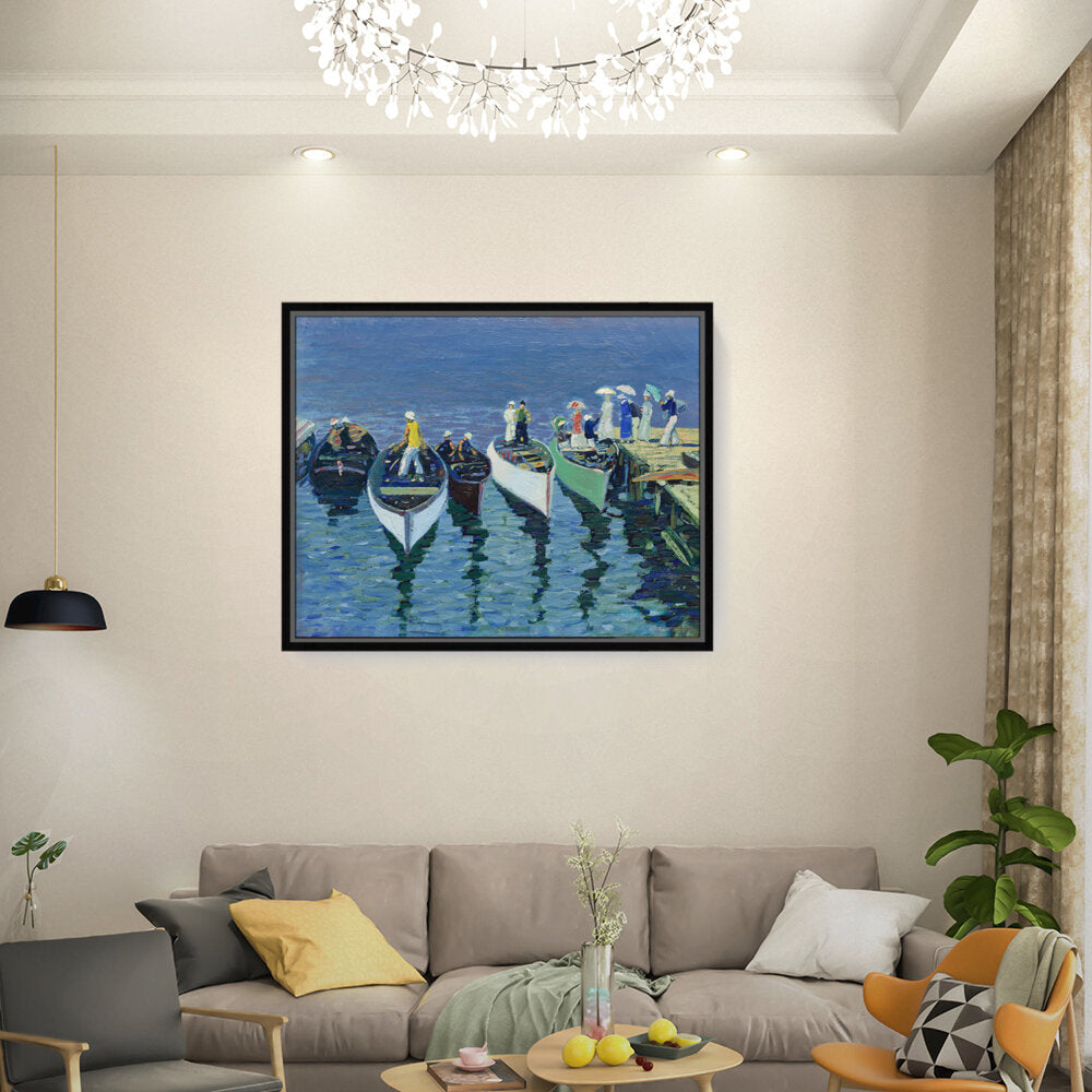 Holiday On The Hudson - FLOATING FRAME