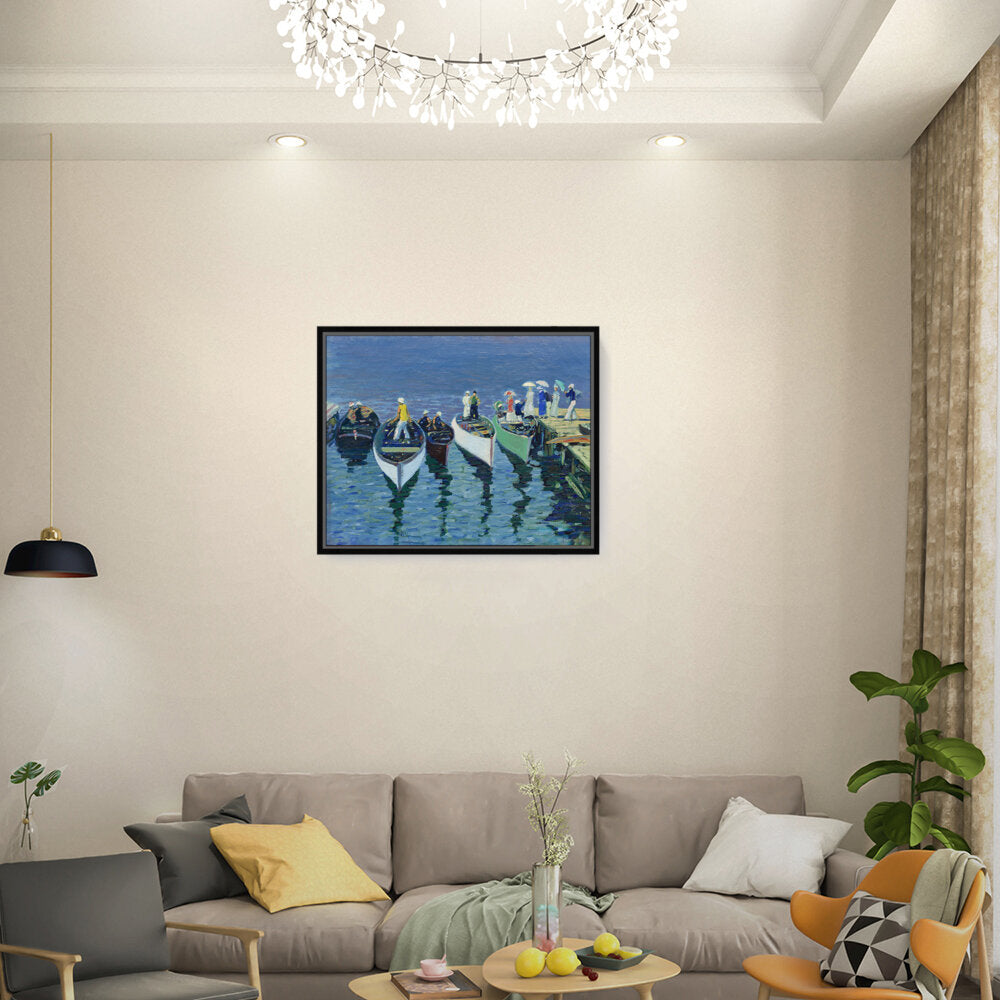 Holiday On The Hudson - FLOATING FRAME