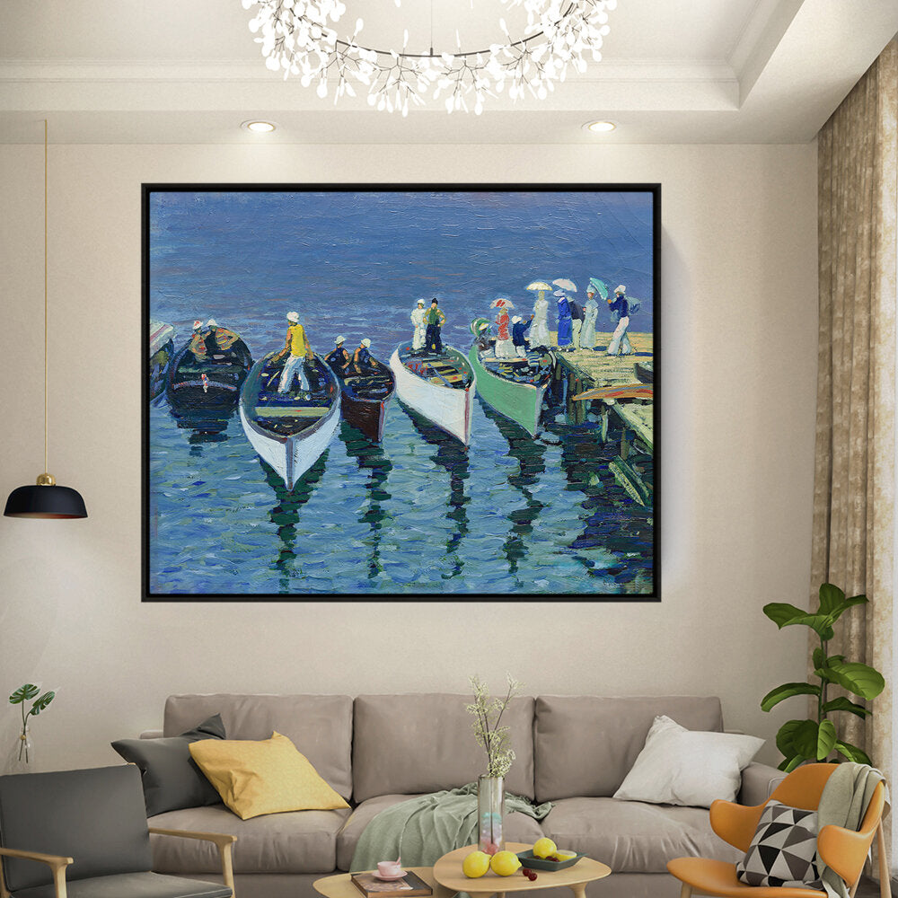 Holiday On The Hudson - FLOATING FRAME