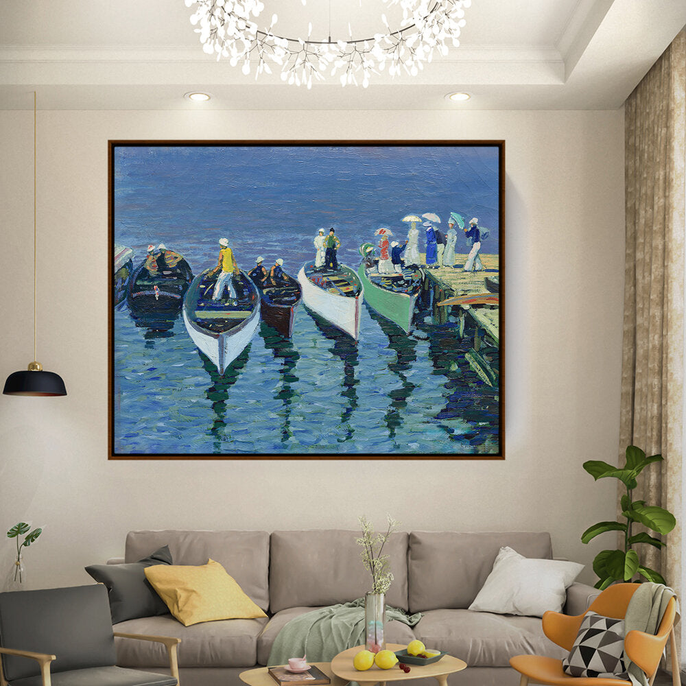 Holiday On The Hudson - FLOATING FRAME
