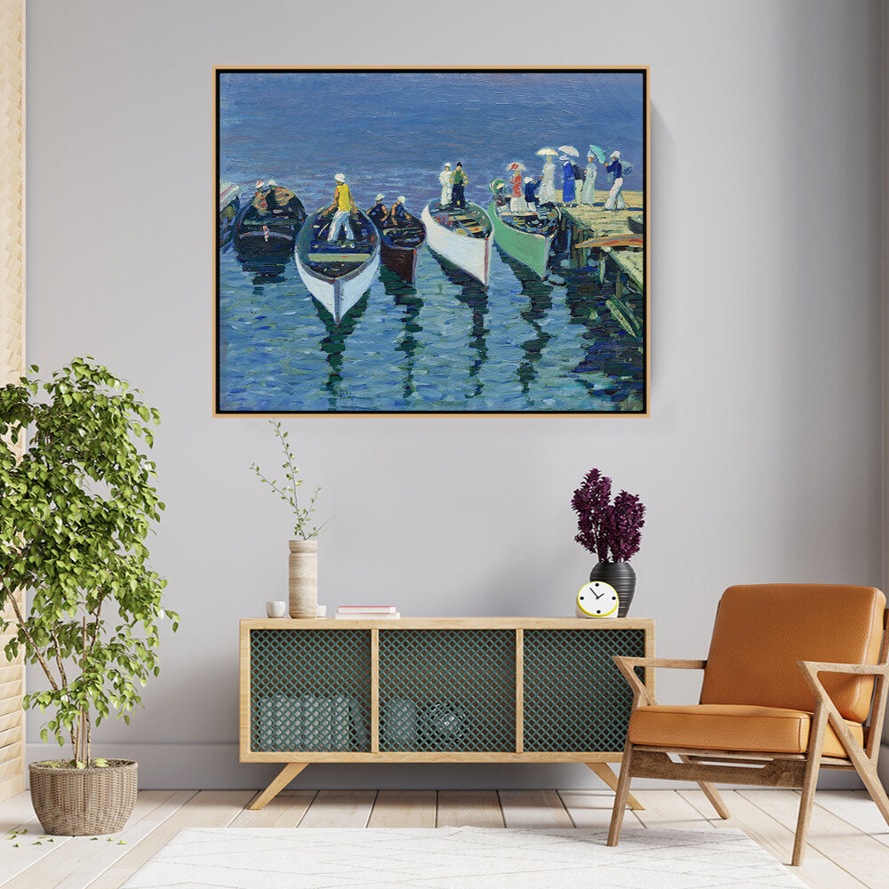 Holiday On The Hudson - FLOATING FRAME
