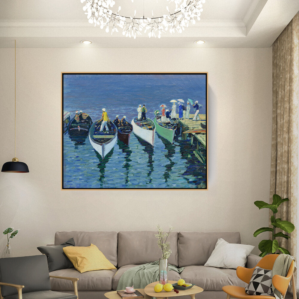 Holiday On The Hudson - FLOATING FRAME