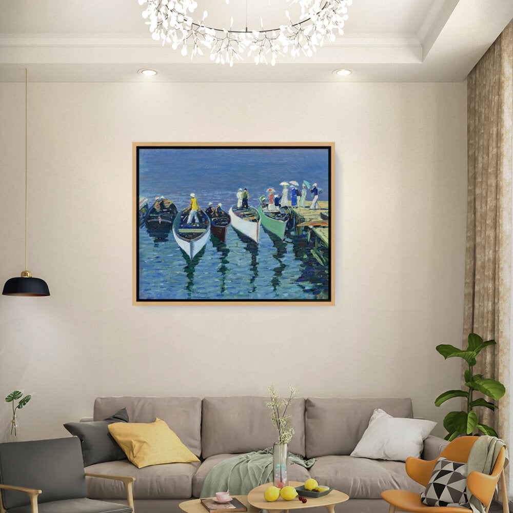 Holiday On The Hudson - FLOATING FRAME