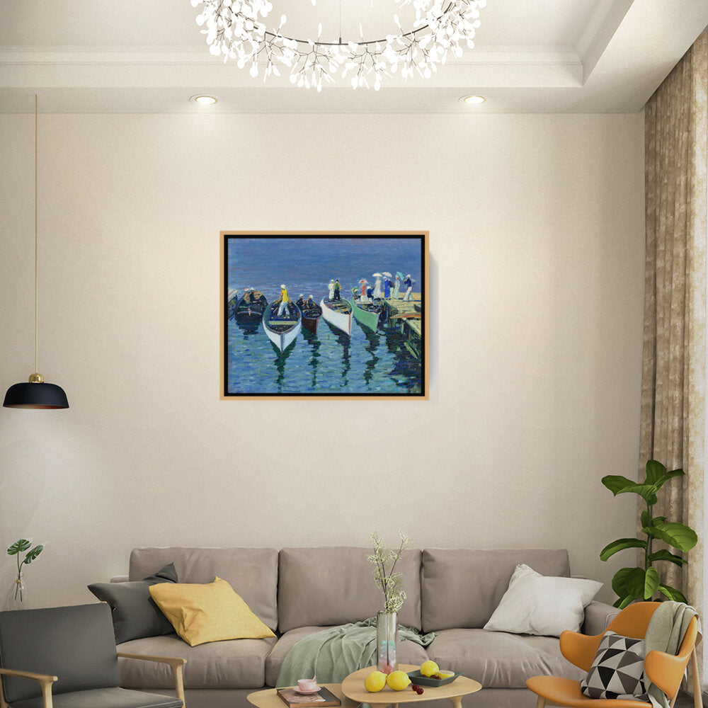 Holiday On The Hudson - FLOATING FRAME