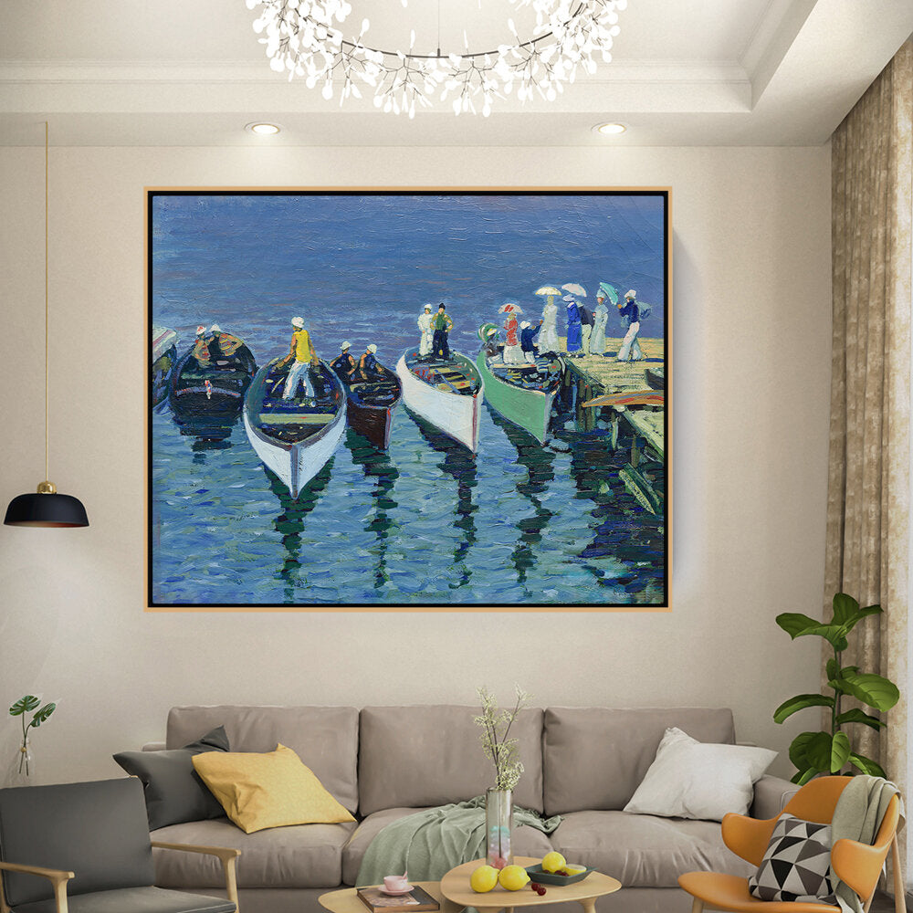 Holiday On The Hudson - FLOATING FRAME