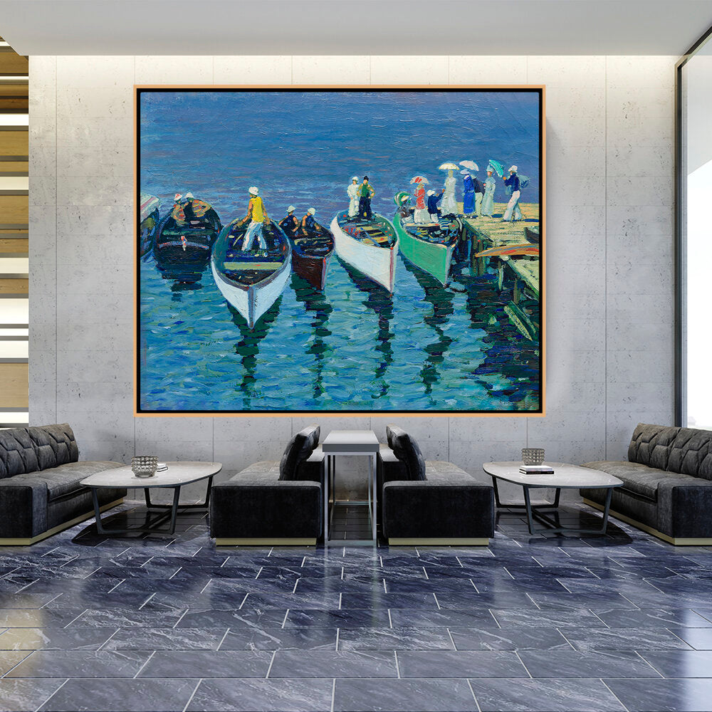 Holiday On The Hudson - FLOATING FRAME