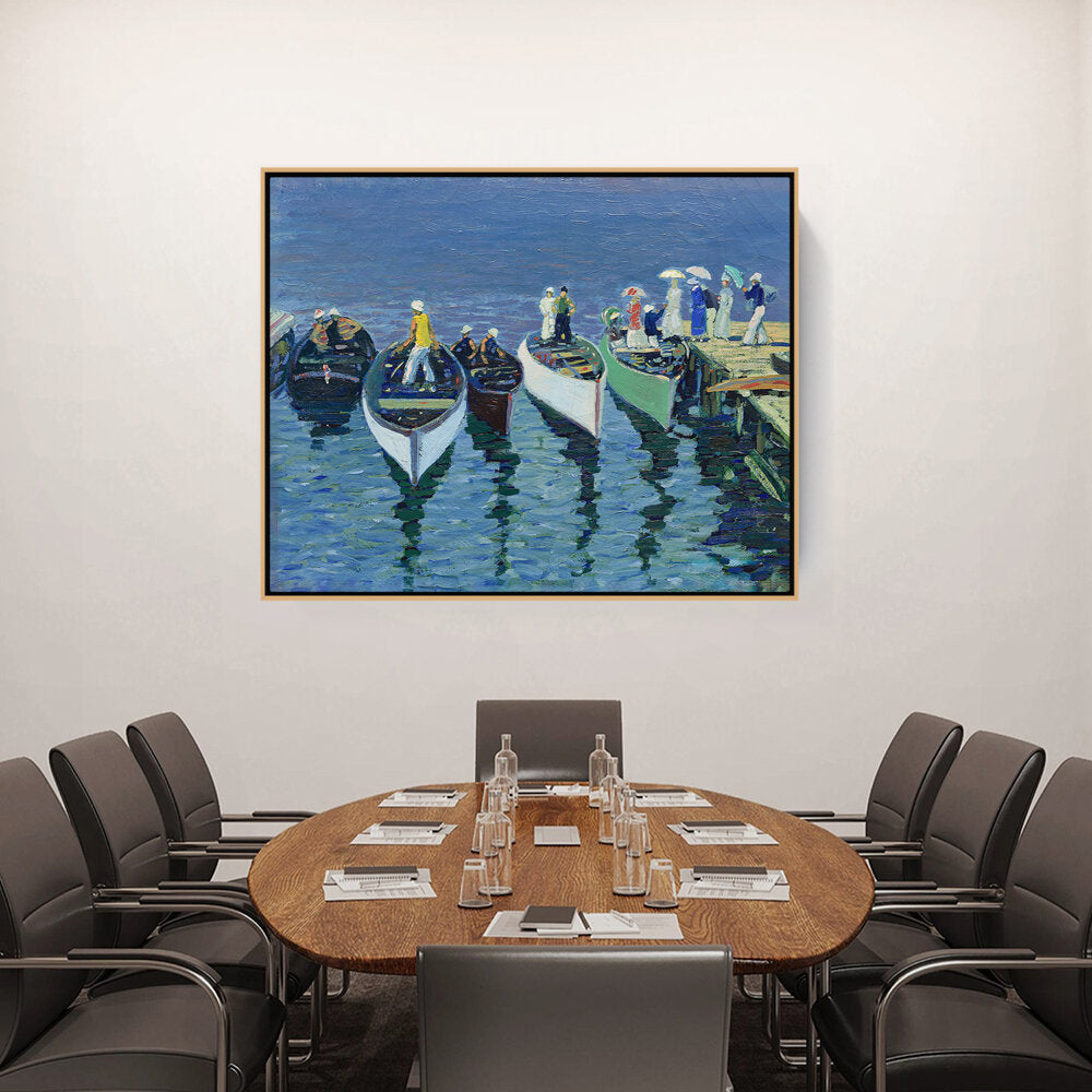 Holiday On The Hudson - FLOATING FRAME