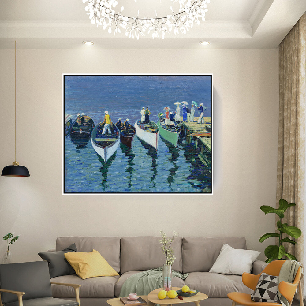Holiday On The Hudson - FLOATING FRAME