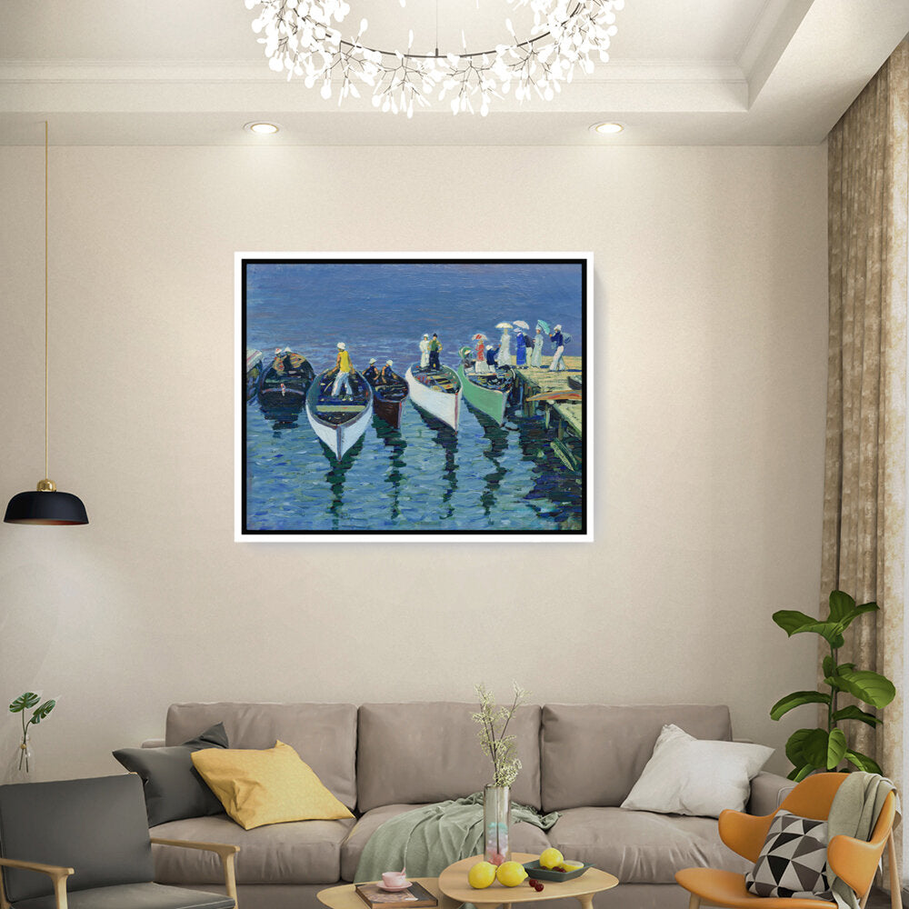 Holiday On The Hudson - FLOATING FRAME
