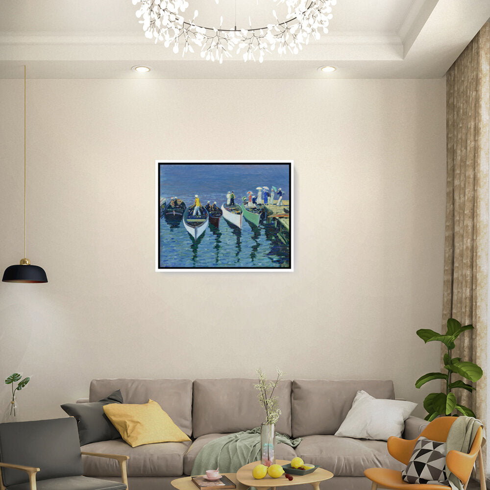 Holiday On The Hudson - FLOATING FRAME