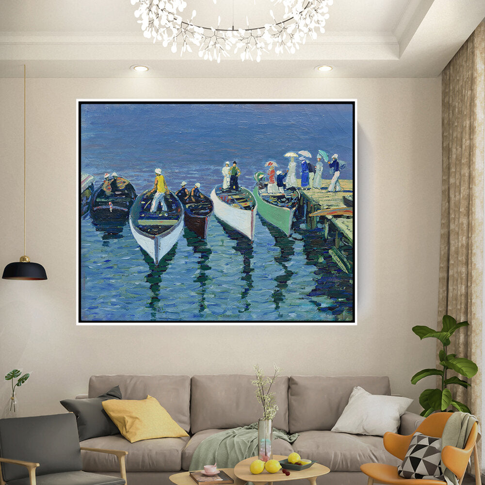 Holiday On The Hudson - FLOATING FRAME