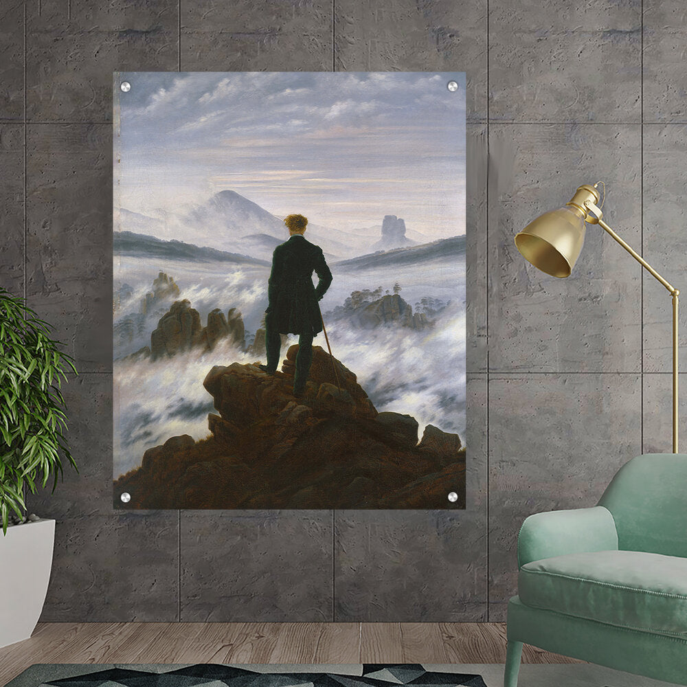 Wanderer Above The Sea Of Fog - Acrylic Wall Photo