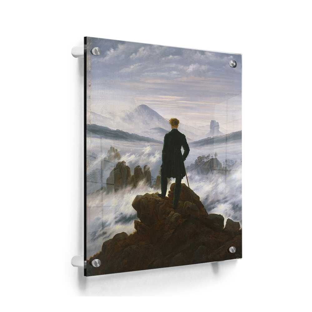 Wanderer Above The Sea Of Fog - Acrylic Wall Photo