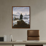 Picasoul - Artist - Wanderer Above The Sea Of Fog - Framed Canvas