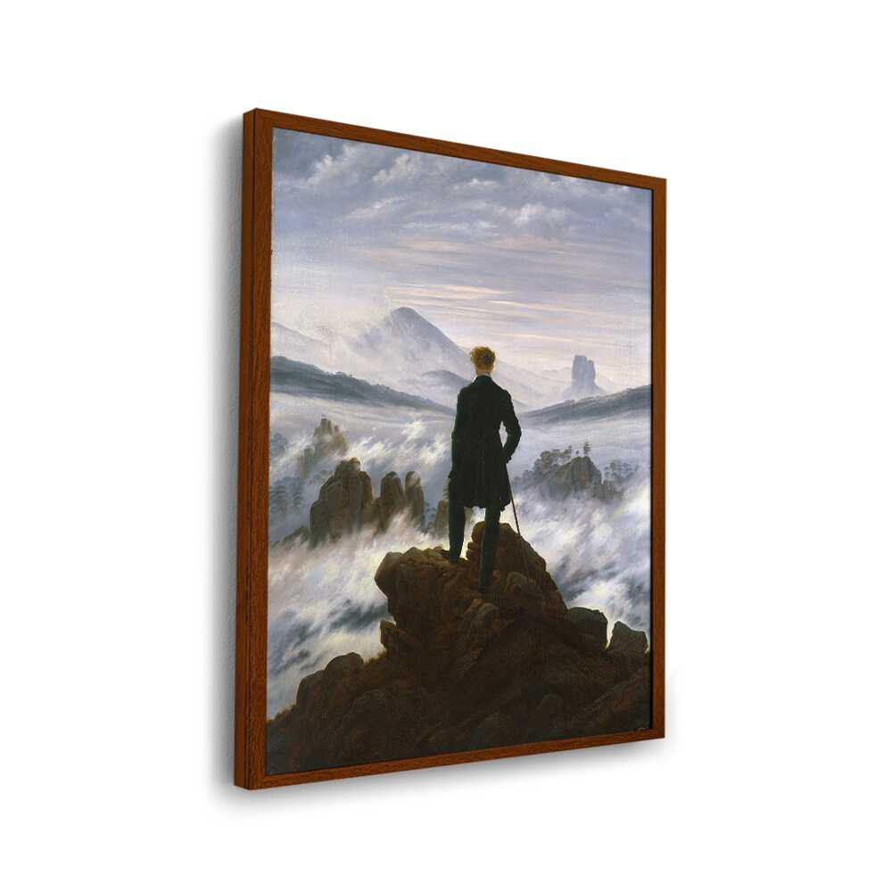 Wanderer Above The Sea Of Fog - Framed Canvas