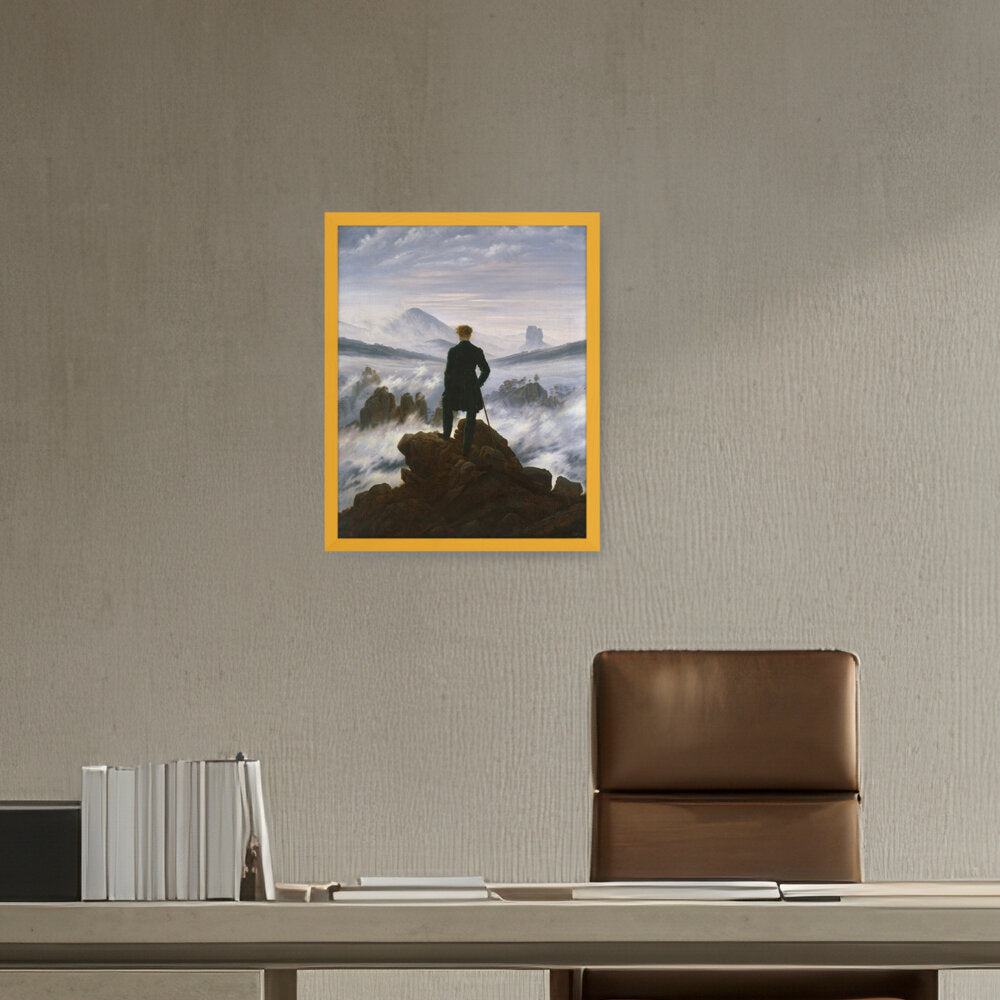 Wanderer Above The Sea Of Fog - Framed Canvas