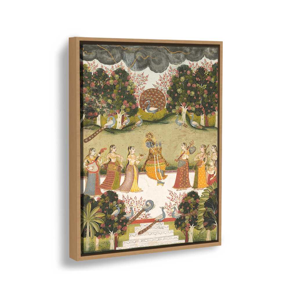 Krishna Playing The Flute - FLOATING FRAME