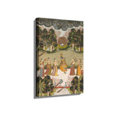 Krishna Playing The Flute - Wall Canvas