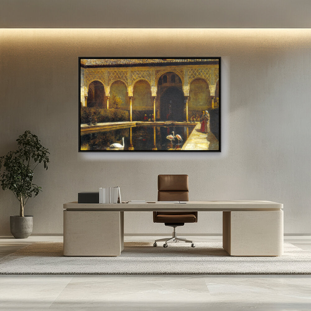 A Court In The Alhambra - FLOATING FRAME