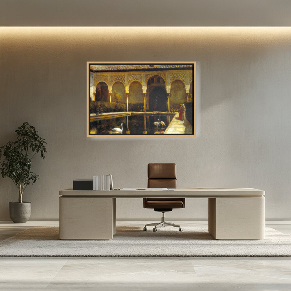 A Court In The Alhambra - FLOATING FRAME