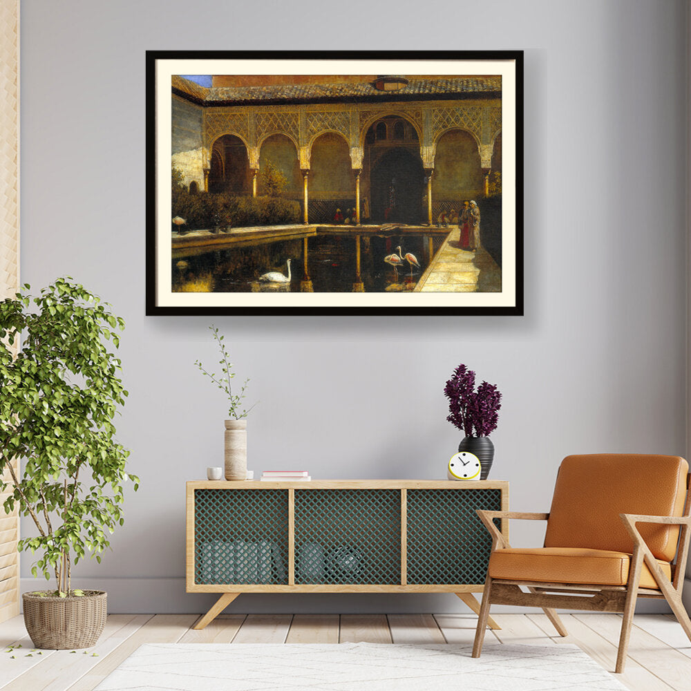 A Court In The Alhambra - WALL MOUNT FRAME