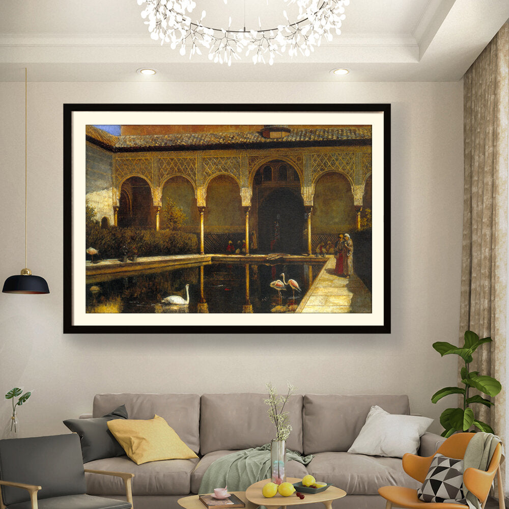 A Court In The Alhambra - WALL MOUNT FRAME