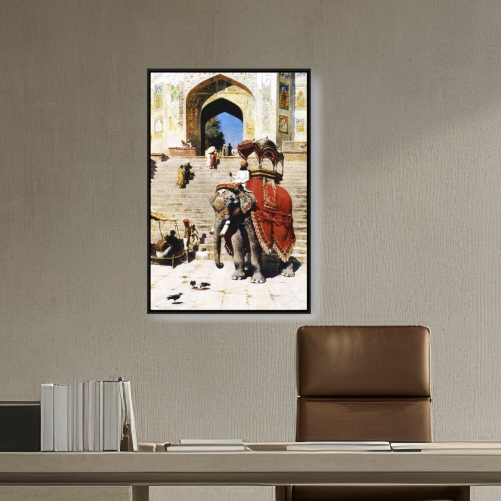Royal Elephant At The Gateway - FLOATING FRAME