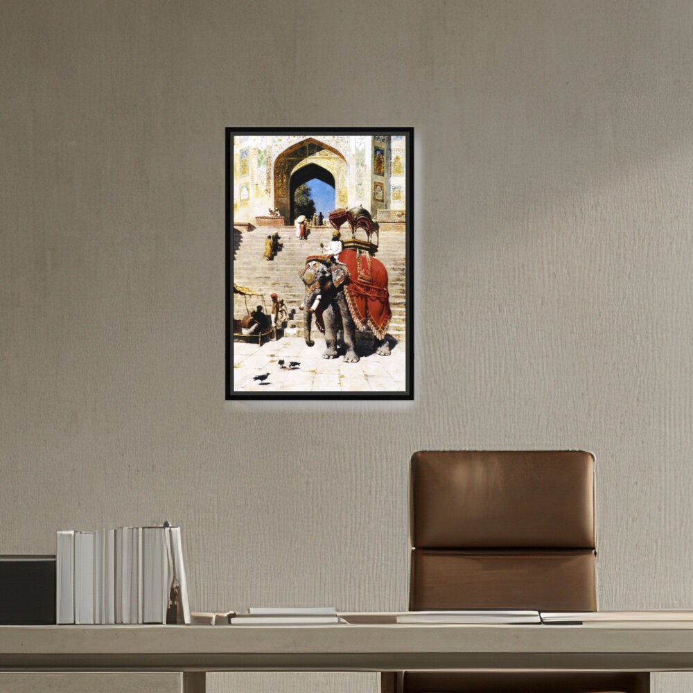 Royal Elephant At The Gateway - FLOATING FRAME