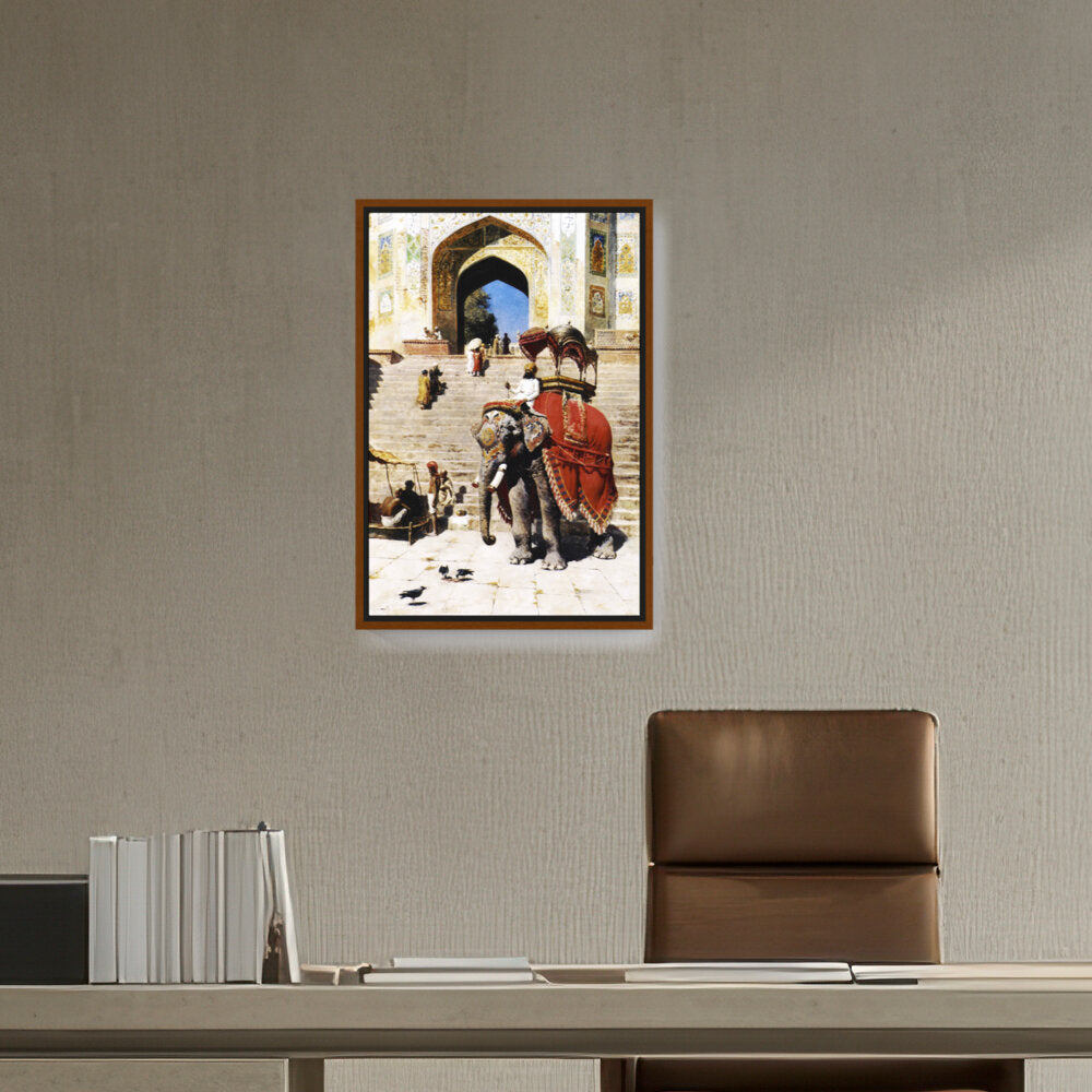 Royal Elephant At The Gateway - FLOATING FRAME
