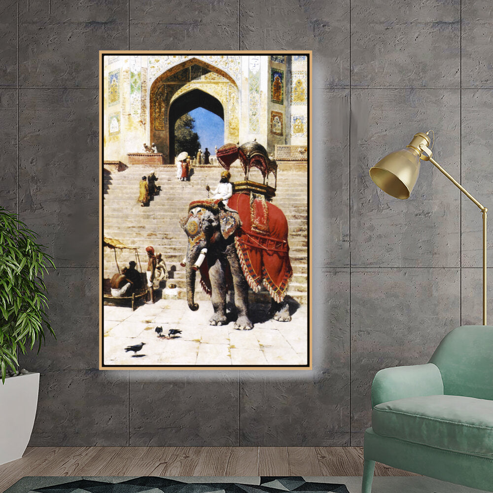 Royal Elephant At The Gateway - FLOATING FRAME