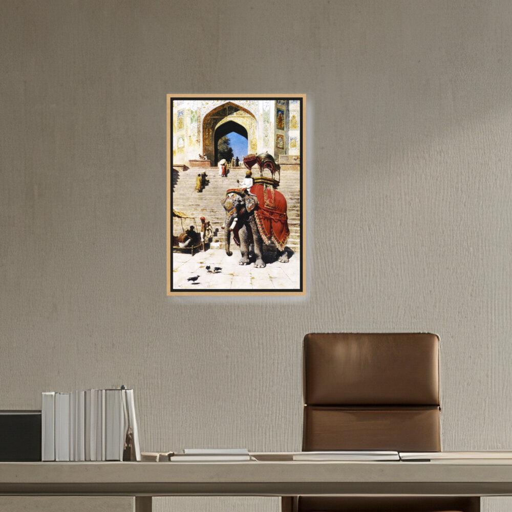 Royal Elephant At The Gateway - FLOATING FRAME