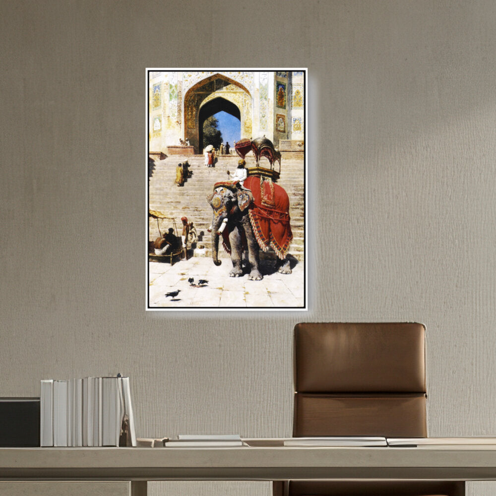 Royal Elephant At The Gateway - FLOATING FRAME
