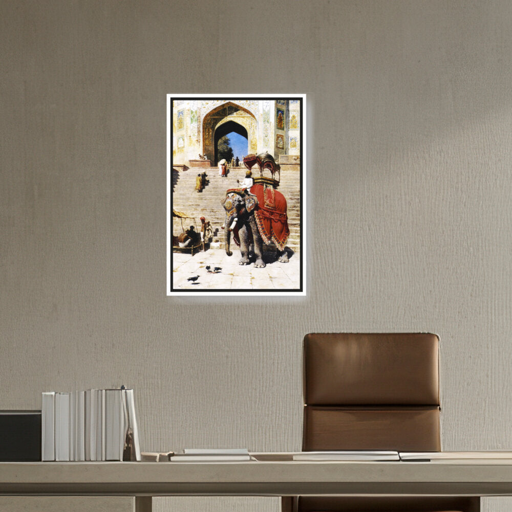 Royal Elephant At The Gateway - FLOATING FRAME