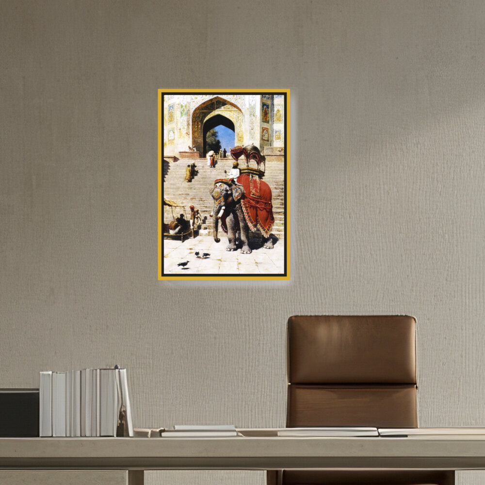 Royal Elephant At The Gateway - FLOATING FRAME