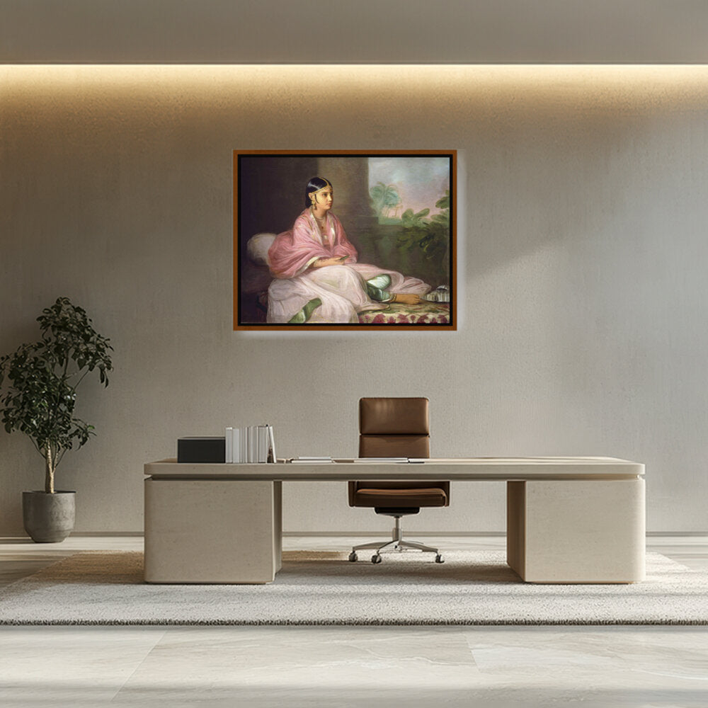 Indian Bibi Jemdanee - FLOATING FRAME