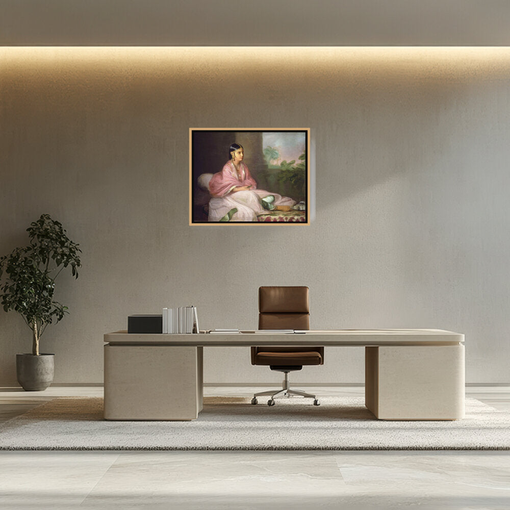 Indian Bibi Jemdanee - FLOATING FRAME
