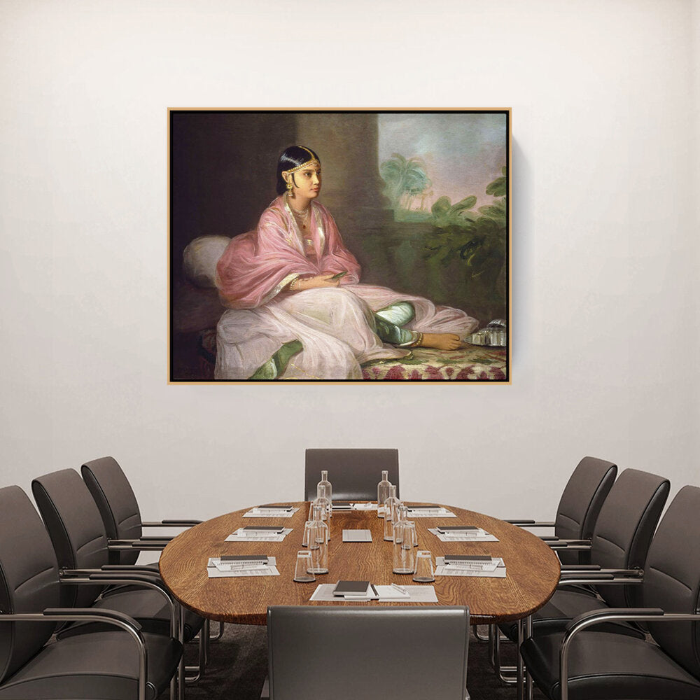 Indian Bibi Jemdanee - FLOATING FRAME