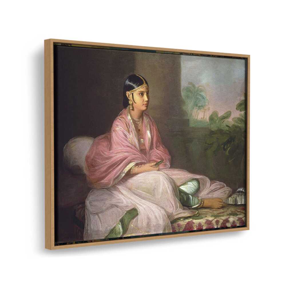 Indian Bibi Jemdanee - FLOATING FRAME