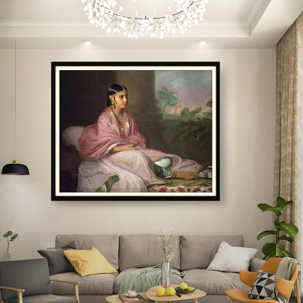 Indian Bibi Jemdanee - WALL MOUNT FRAME