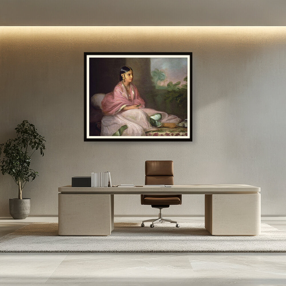 Indian Bibi Jemdanee - WALL MOUNT FRAME