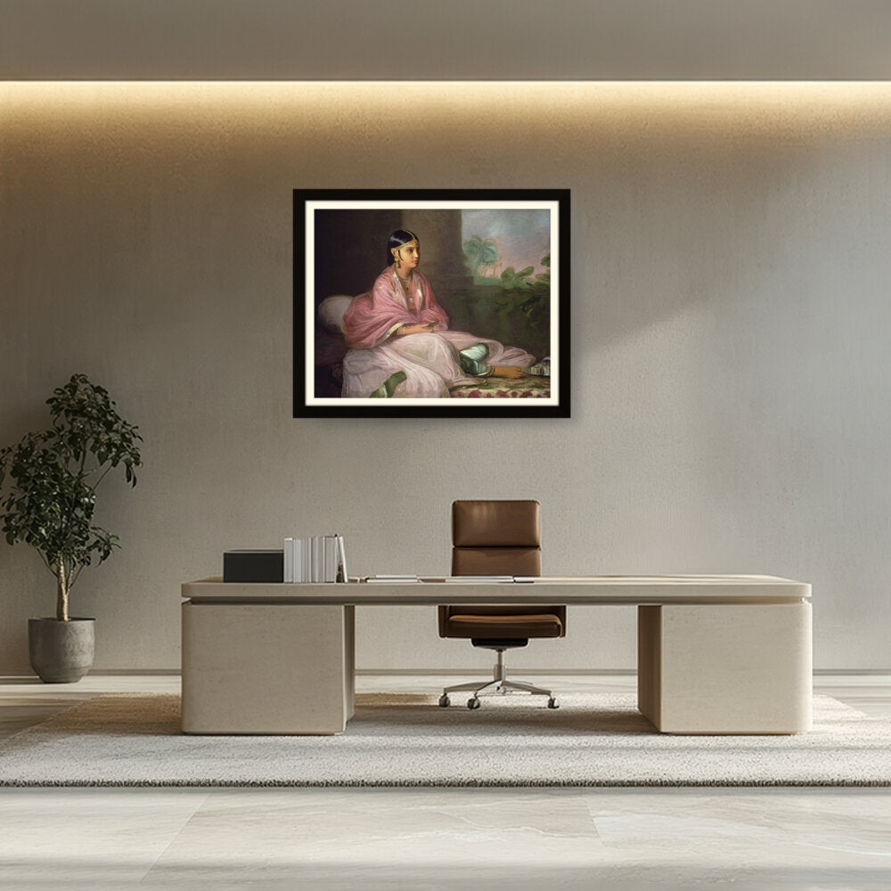 Indian Bibi Jemdanee - WALL MOUNT FRAME