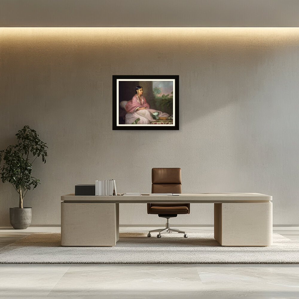Indian Bibi Jemdanee - WALL MOUNT FRAME