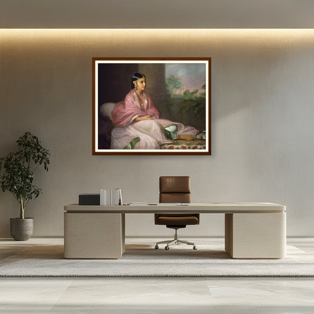 Indian Bibi Jemdanee - WALL MOUNT FRAME