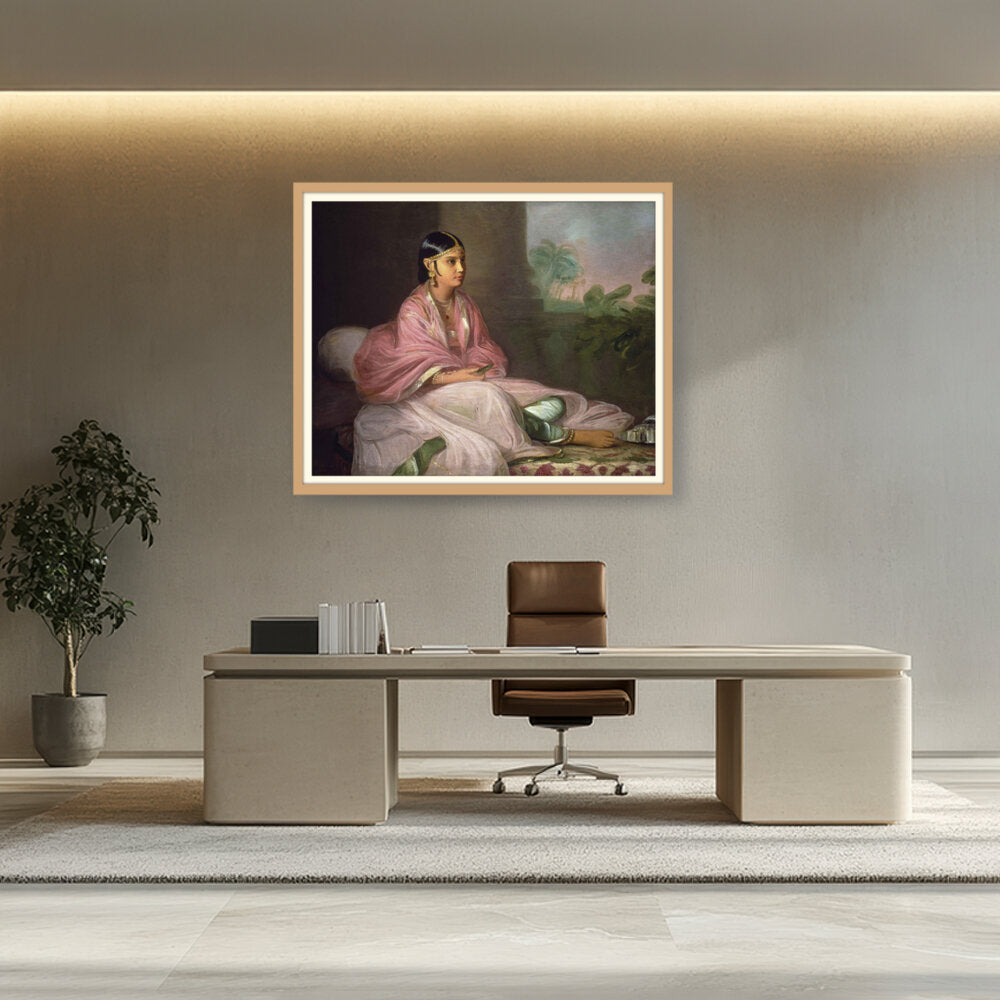 Indian Bibi Jemdanee - WALL MOUNT FRAME