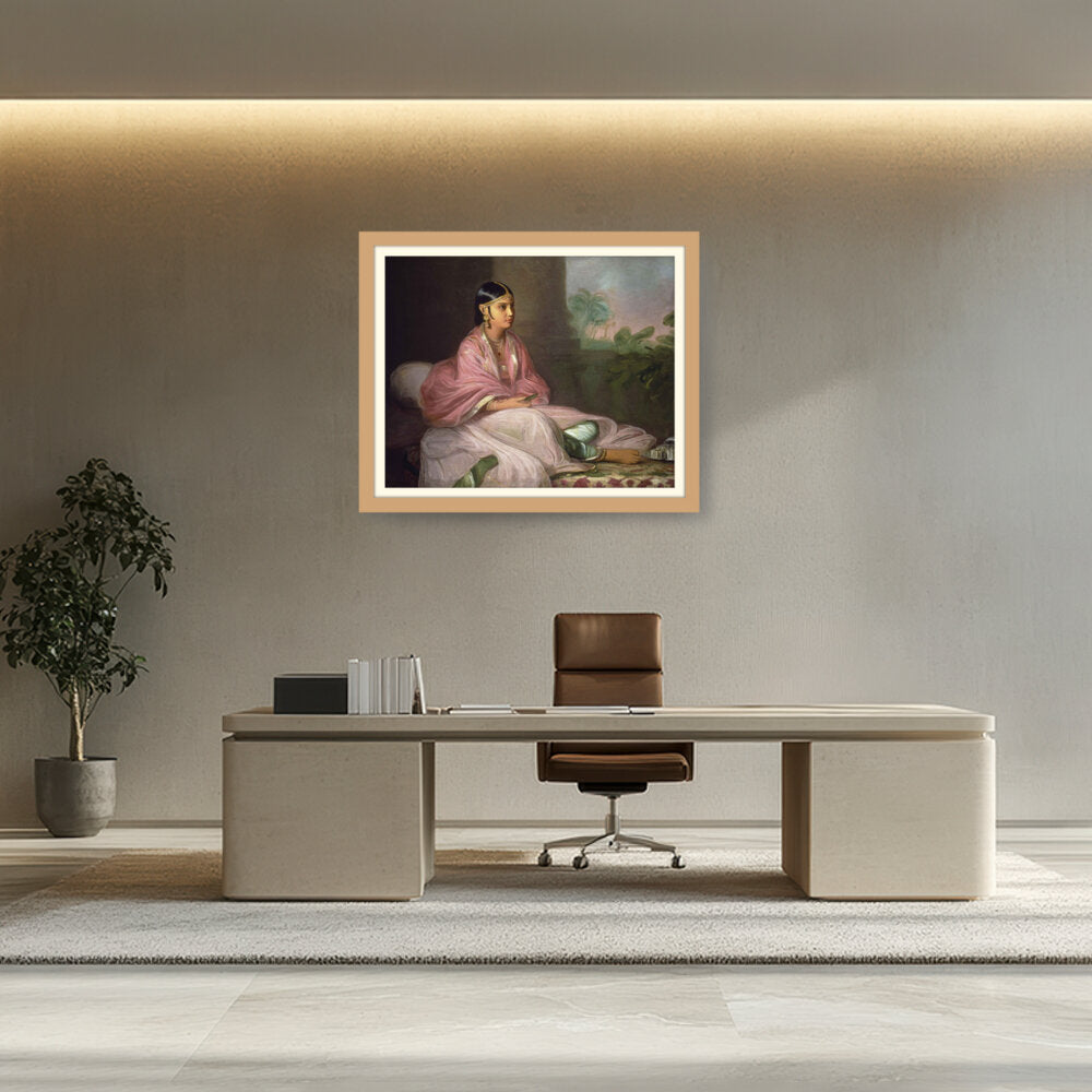 Indian Bibi Jemdanee - WALL MOUNT FRAME