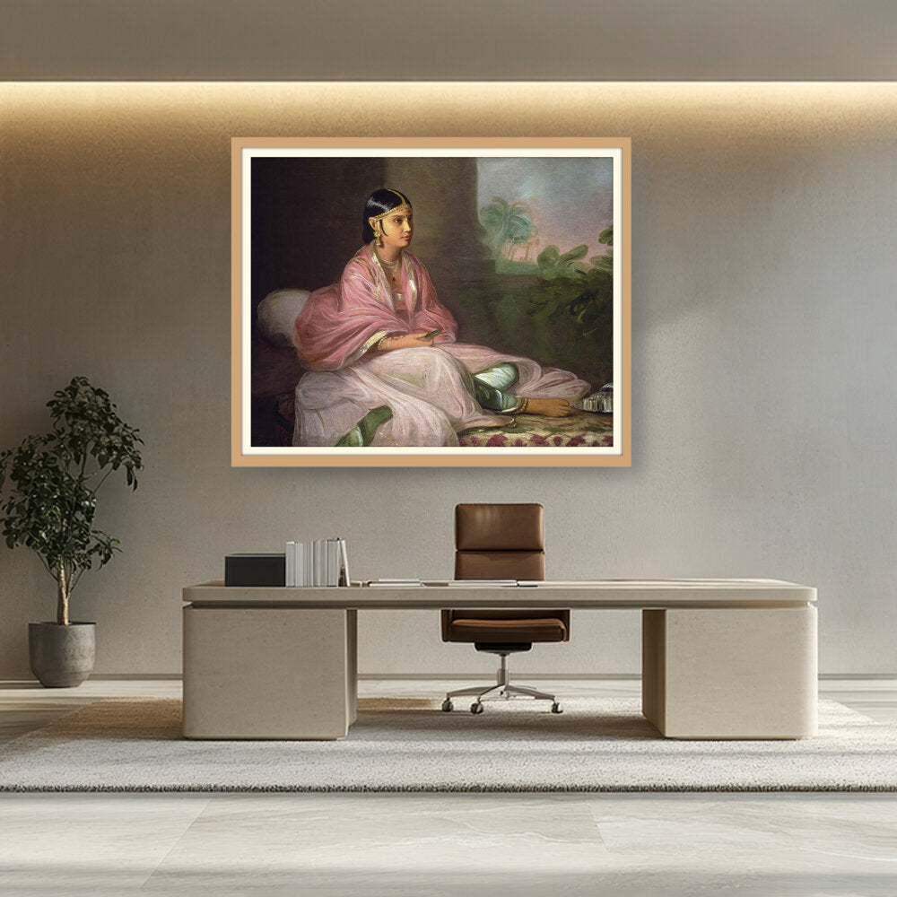 Indian Bibi Jemdanee - WALL MOUNT FRAME