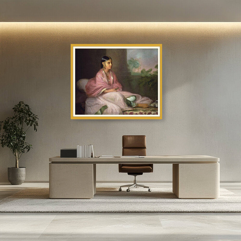 Indian Bibi Jemdanee - WALL MOUNT FRAME