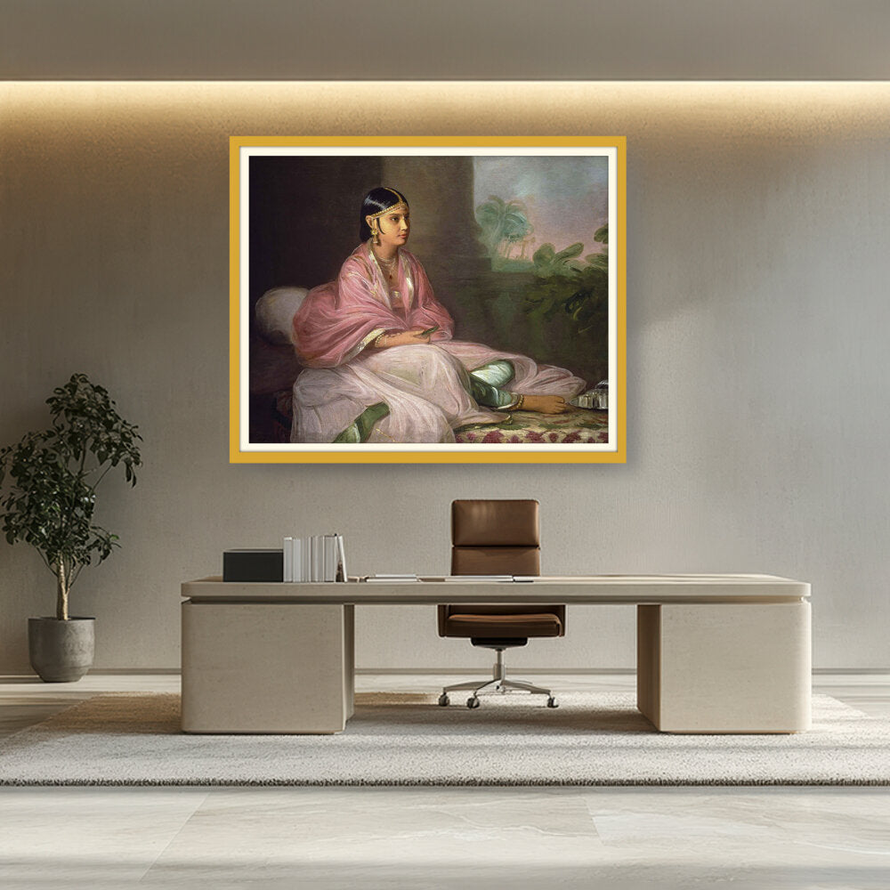 Indian Bibi Jemdanee - WALL MOUNT FRAME