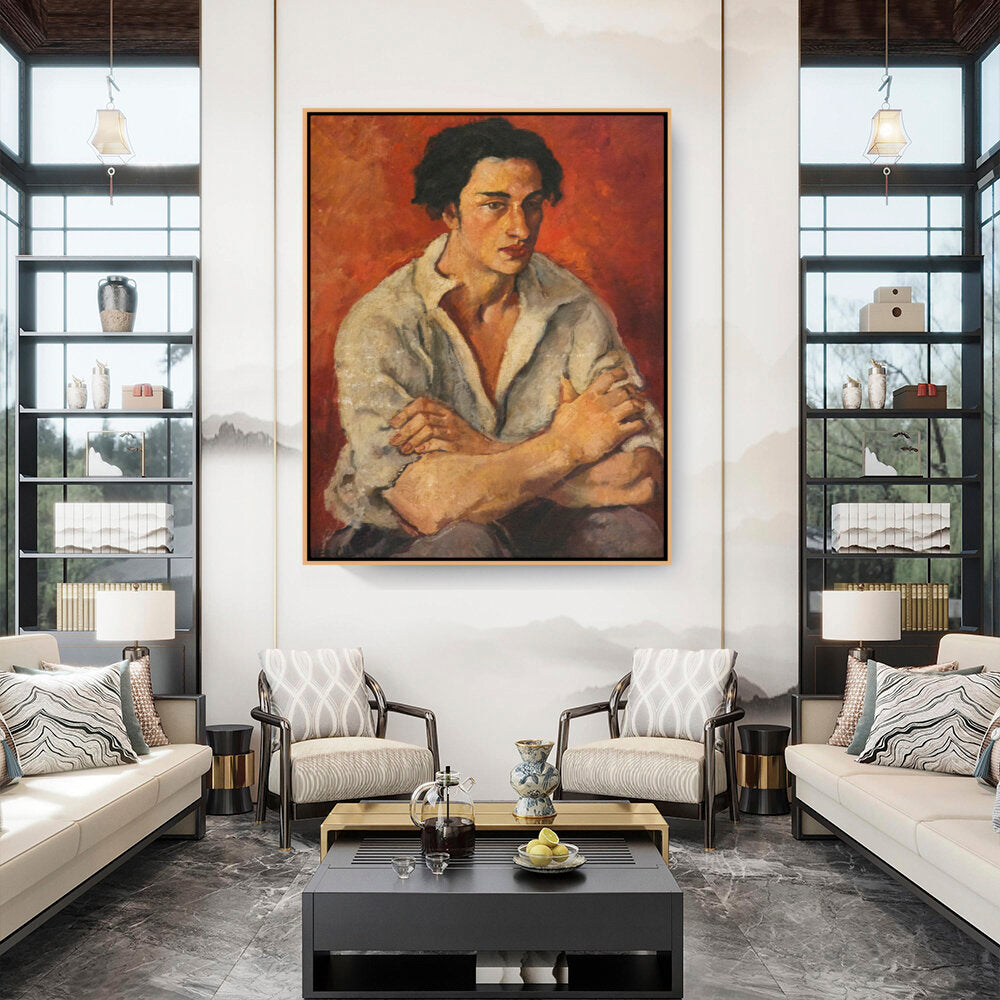 Portrait Of A Young Man - FLOATING FRAME